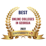 2022 Online Colleges Georgia Badge